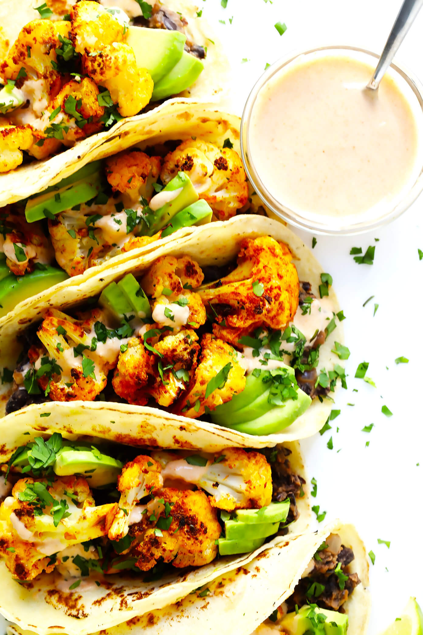 Yummy Vegetarian Recipes
 Roasted Cauliflower and Black Bean Tacos