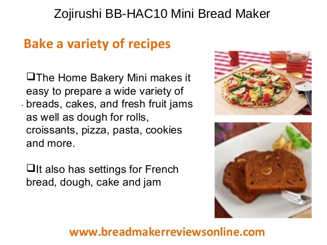 Zojirushi Bread Machine Recipes
 Zojirushi bb hac10 bread maker