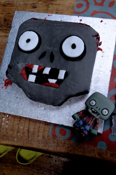 Zombie Birthday Cake
 Zombie birthday cake idea