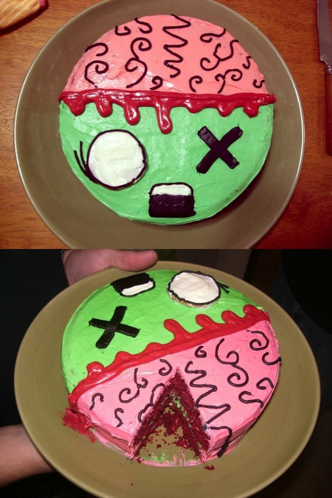 Zombie Birthday Cake
 Pins I Tried Minion Cupcakes and Zombie Cake Pinterest