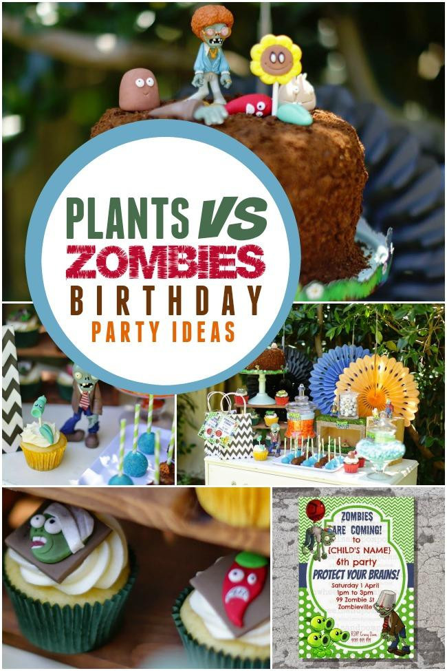 Zombie Birthday Party Ideas
 A Boy s Plants vs Zombies Birthday Party Spaceships and