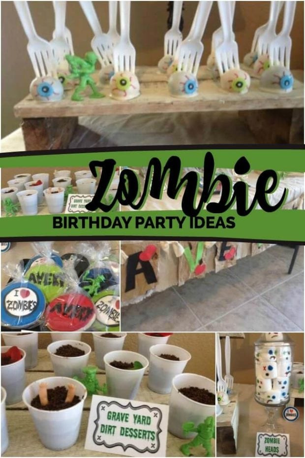 Zombie Birthday Party Ideas
 The Partying Zombies Boy s Birthday Spaceships and Laser