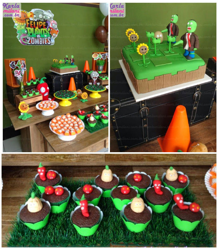 Zombie Birthday Party Ideas
 Kara s Party Ideas Plants Vs Zombies Themed Birthday Party