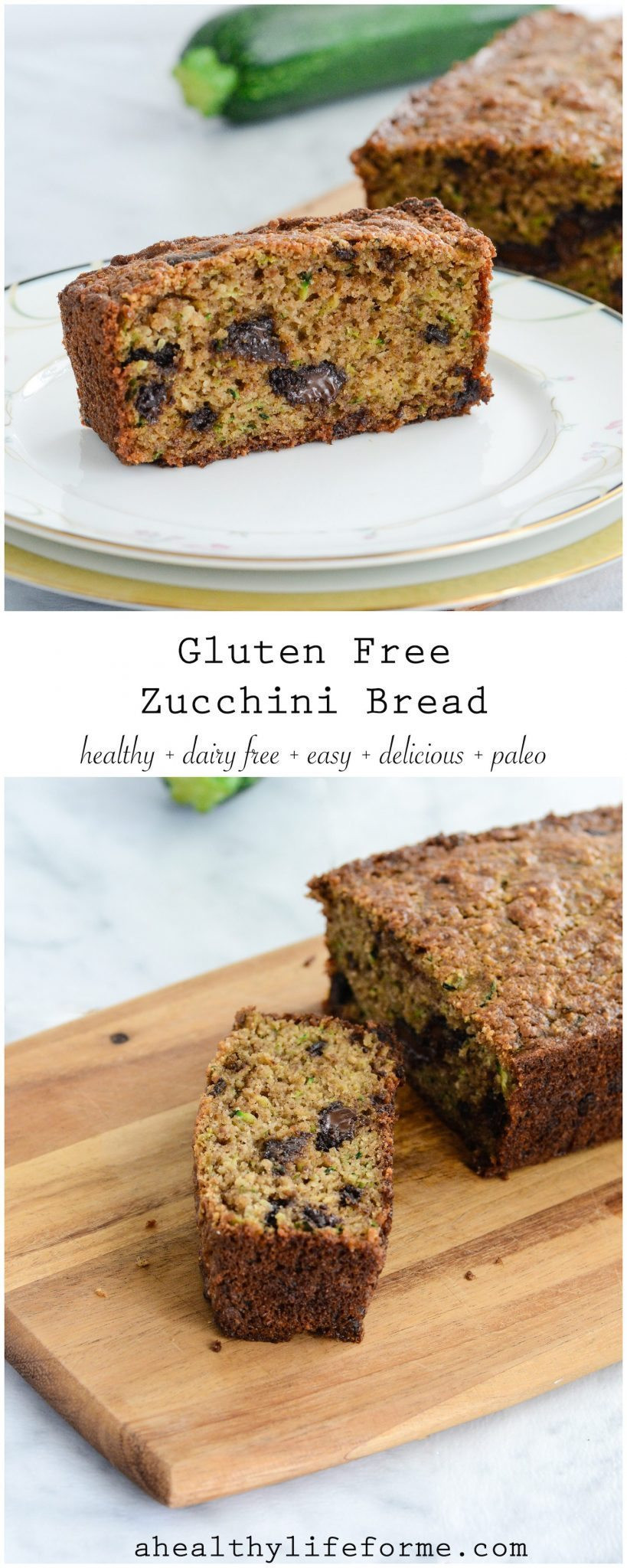 Zucchini Bread Gluten Free
 Gluten Free Zucchini Bread paleo dairy free A