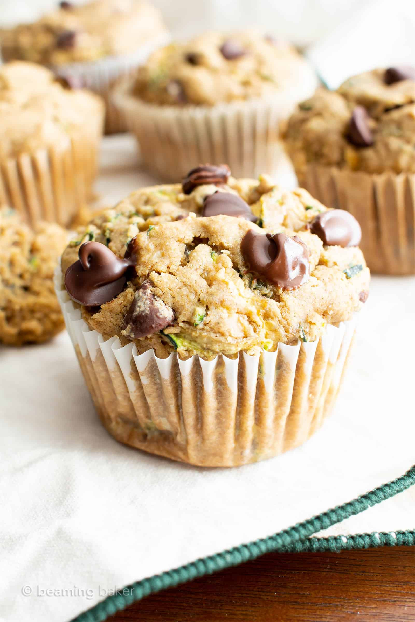 Zucchini Muffins Healthy
 Healthy Moist Vegan Zucchini Muffins w Chocolate Chips