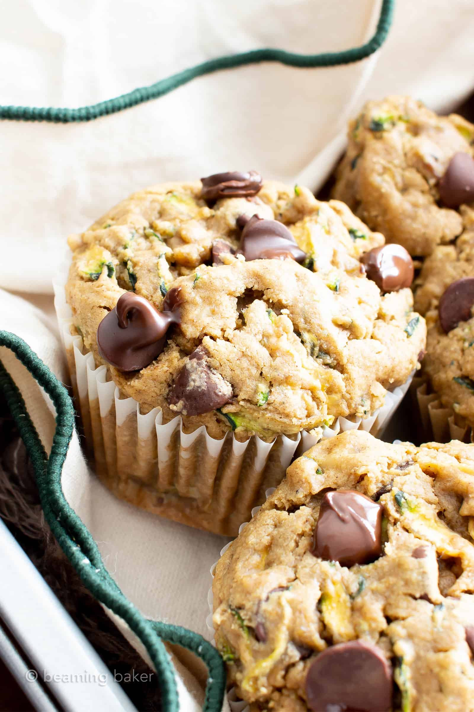 Zucchini Muffins Healthy
 Healthy Moist Vegan Zucchini Muffins w Chocolate Chips