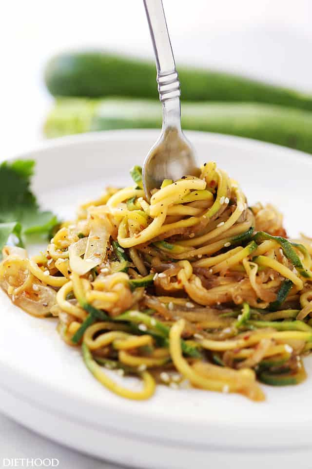 Zucchini Stir Fry
 Stir Fry Zucchini Noodles Recipe