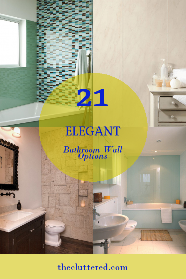 21 Elegant Bathroom Wall Options - Home, Family, Style and Art Ideas