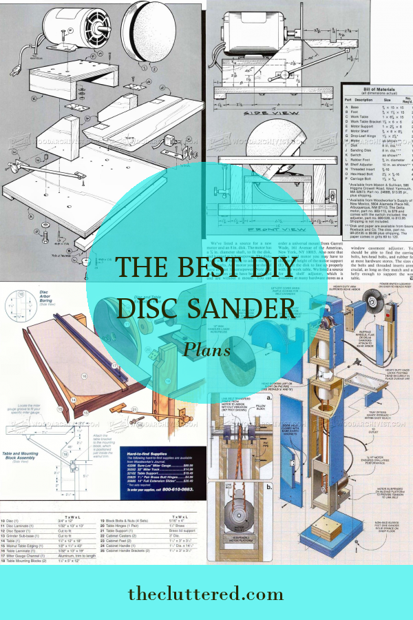 20 Inch Disk Sander Plans Download