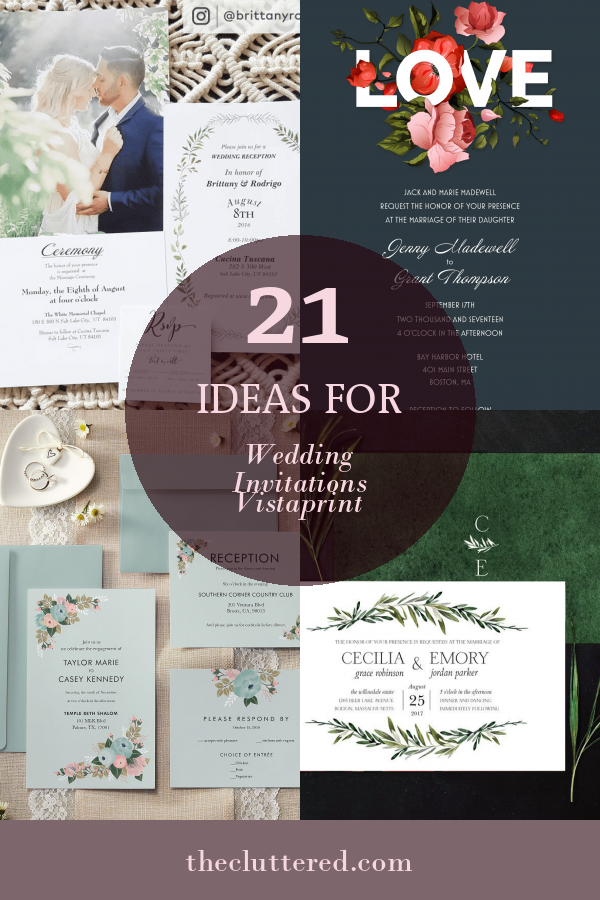 21 Ideas for Wedding Invitations Vistaprint - Home, Family, Style and ...