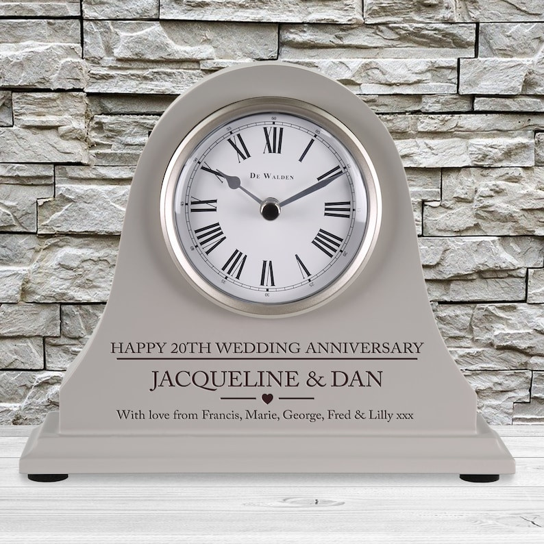 20Th Wedding Anniversary Gift Ideas For Couple
 20th Wedding Anniversary couple t Personalised Engraved