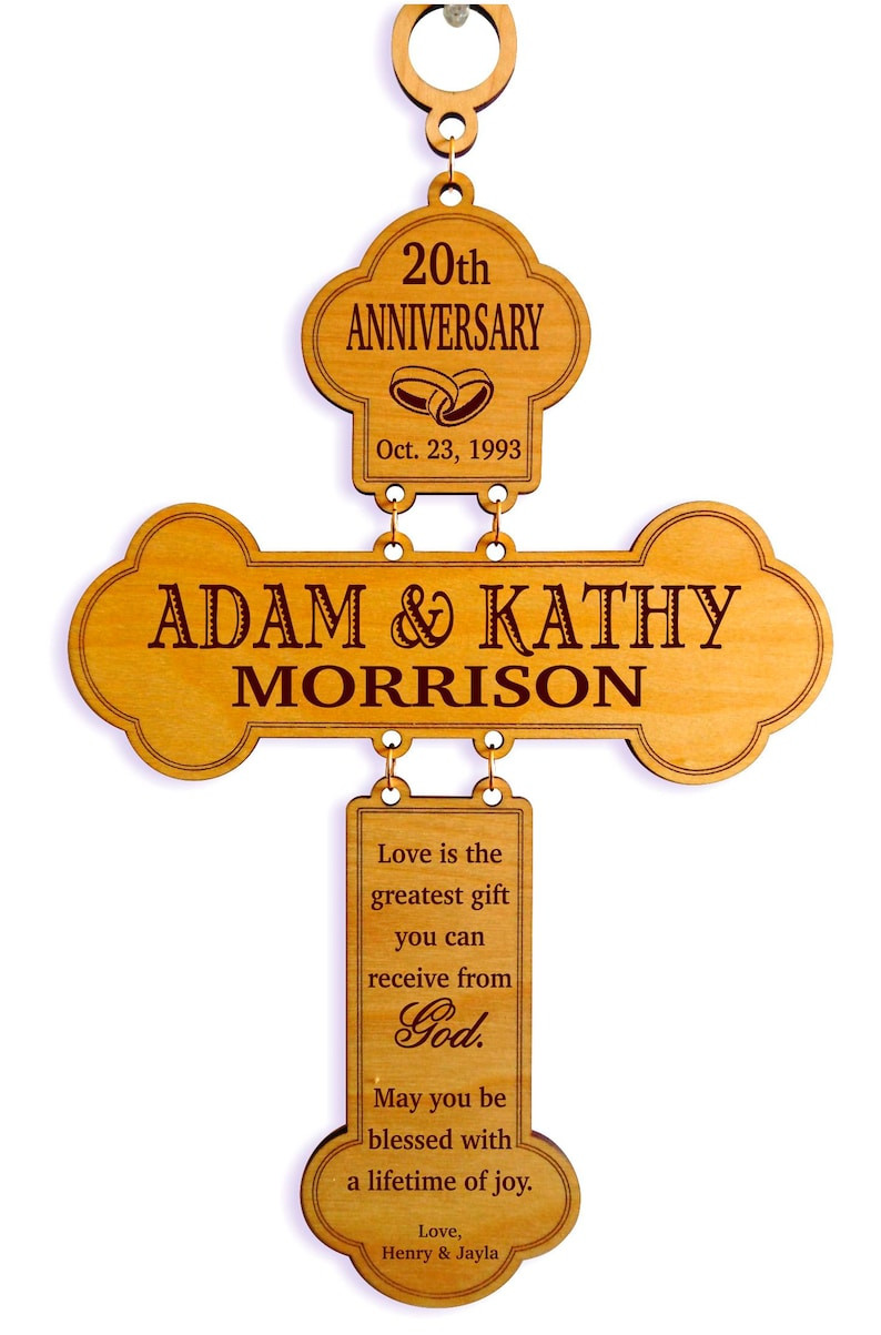 20Th Wedding Anniversary Gift Ideas For Couple
 20th Wedding Anniversary Gift for Couple Personalized