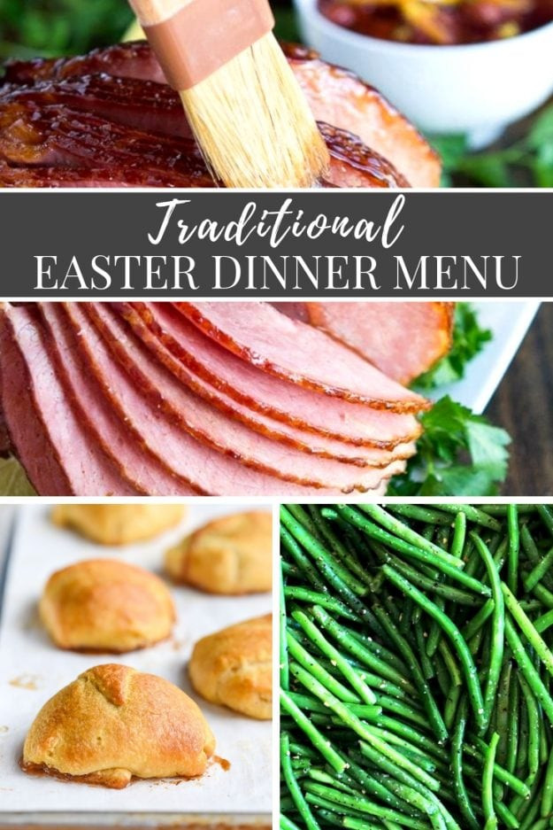 A Popular Easter Dinner
 Traditional Easter Dinner Menu with Appetizers Main