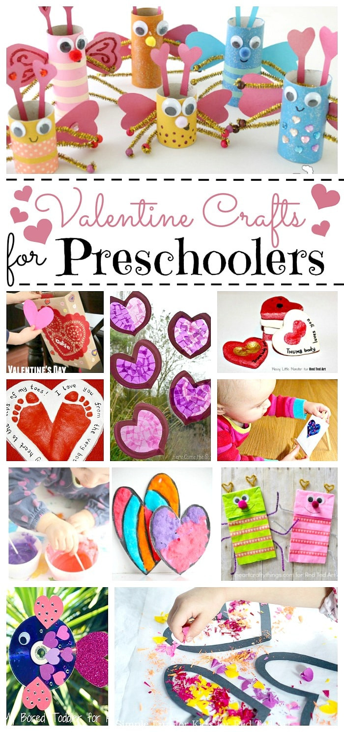 Arts And Crafts Valentines Gift Ideas
 Valentine Crafts for Preschoolers Red Ted Art Make