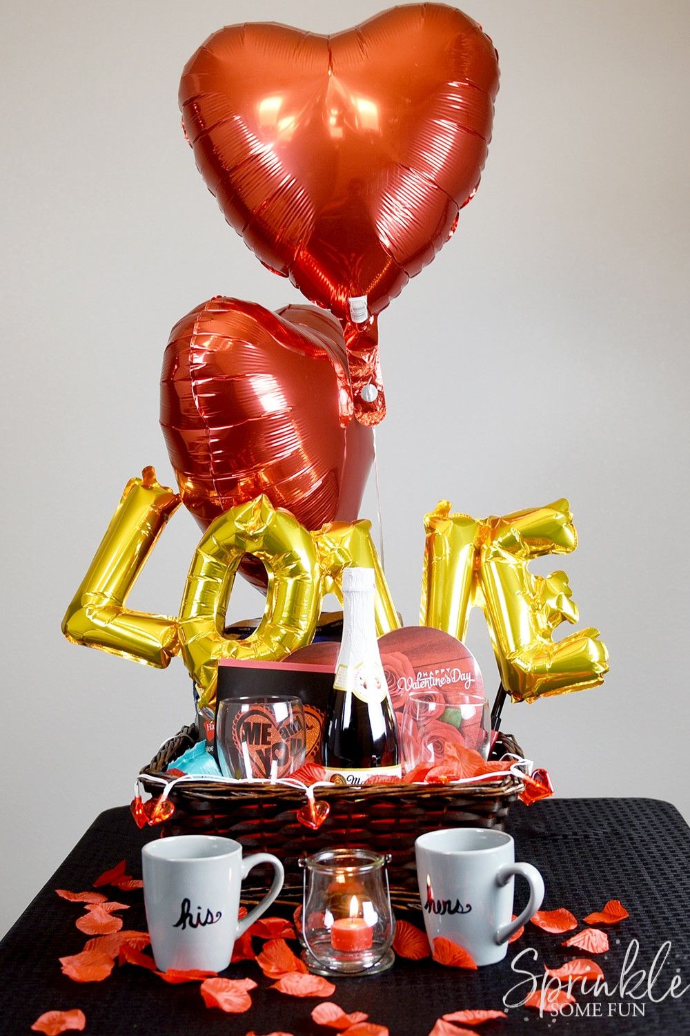 Be My Valentine Gift Ideas
 Romantic Valentine Gift Basket Ideas ⋆ Sprinkle Some Fun