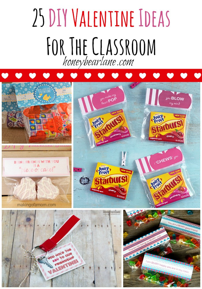 Classroom Valentine Gift Ideas
 25 DIY Valentine Ideas For The Classroom Honeybear Lane