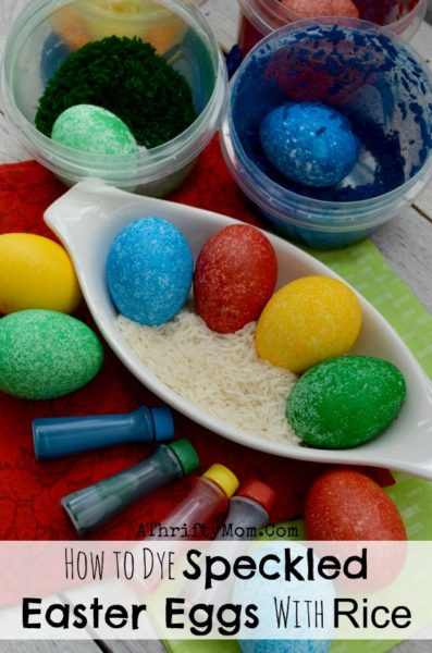 Coloring Easter Eggs With Food Coloring
 Mess Free Easter Eggs Made with dry rice and food