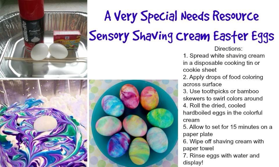 Coloring Easter Eggs With Food Coloring
 Shaving cream & food coloring