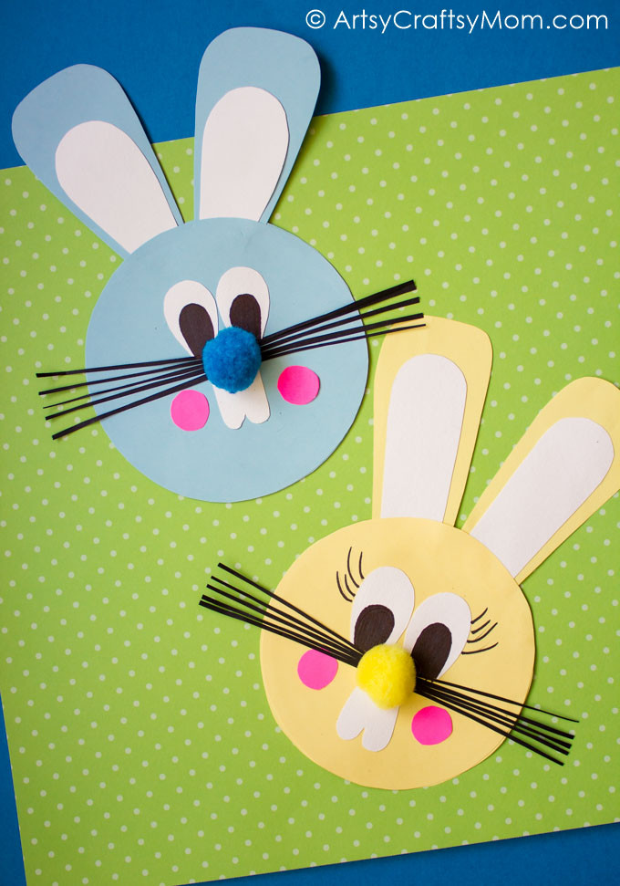 Construction Paper Easter Crafts
 Easy Easter Bunny Paper Craft Artsy Craftsy Mom