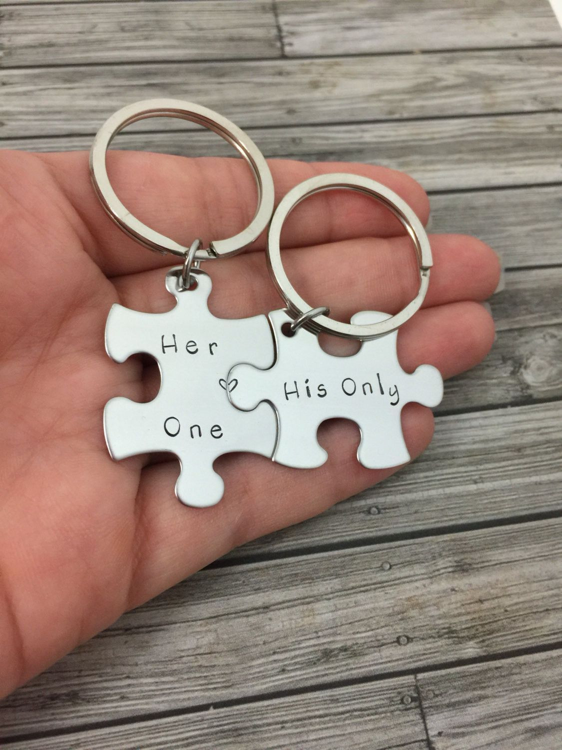 Couple Birthday Gift Ideas
 Boyfriend Gift Couples Keychains Her e His ly Puzzle