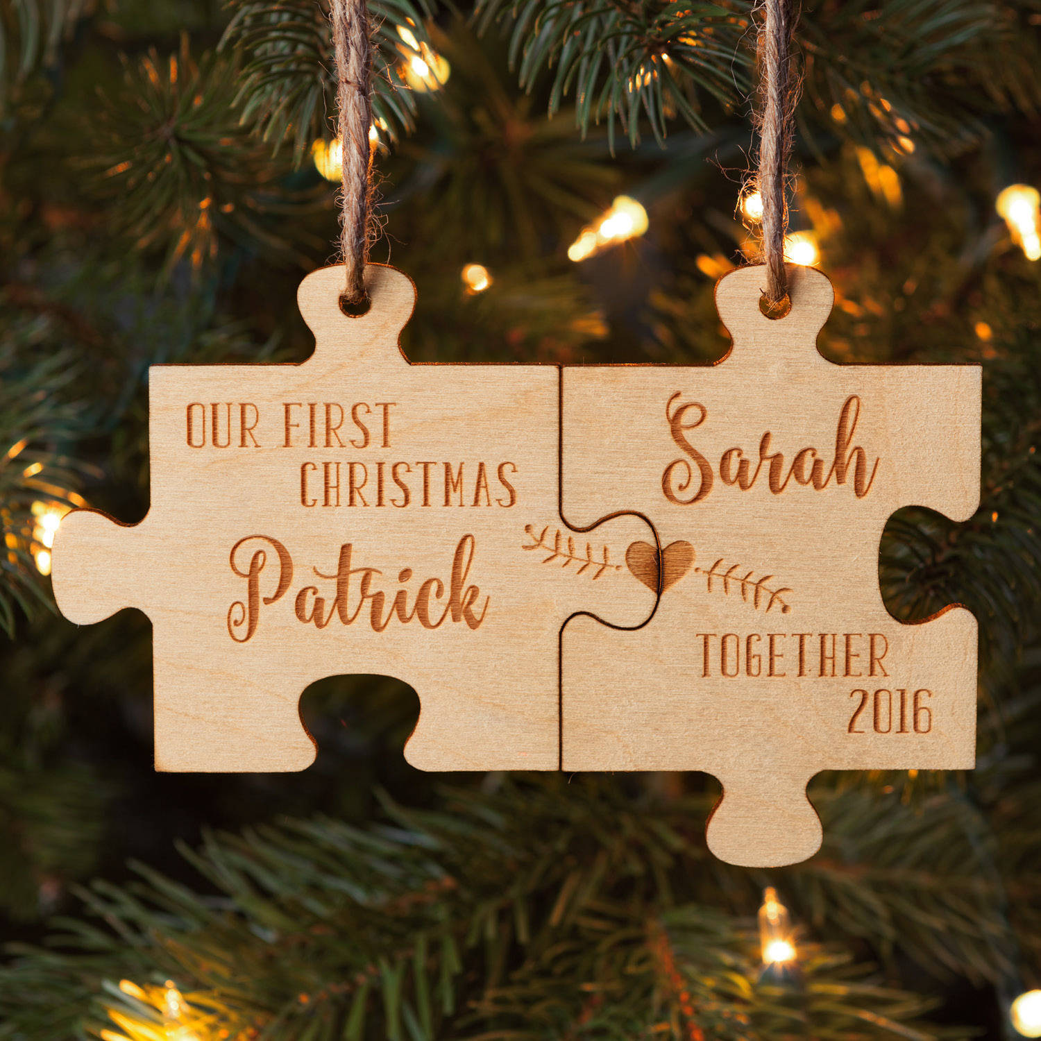 Couple'S First Christmas Gift Ideas
 Our First Christmas To her Personalized Wood Ornament