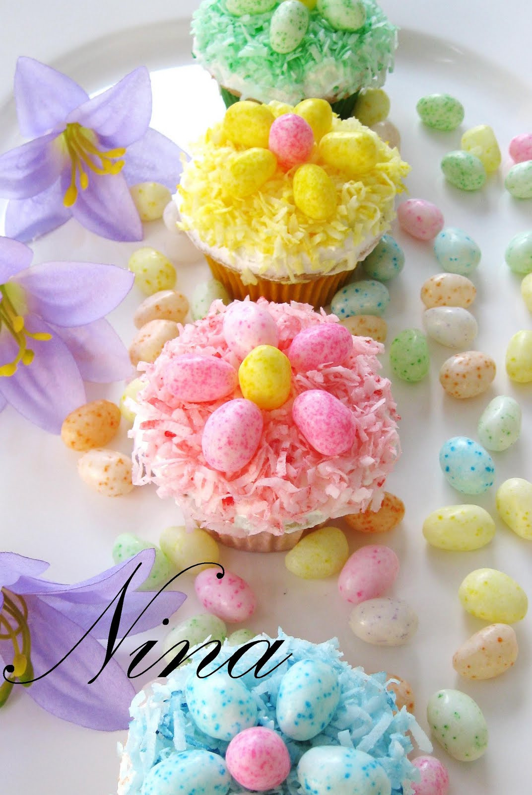 Cupcakes For Easter
 NINA S RECIPES EASTER CUPCAKES