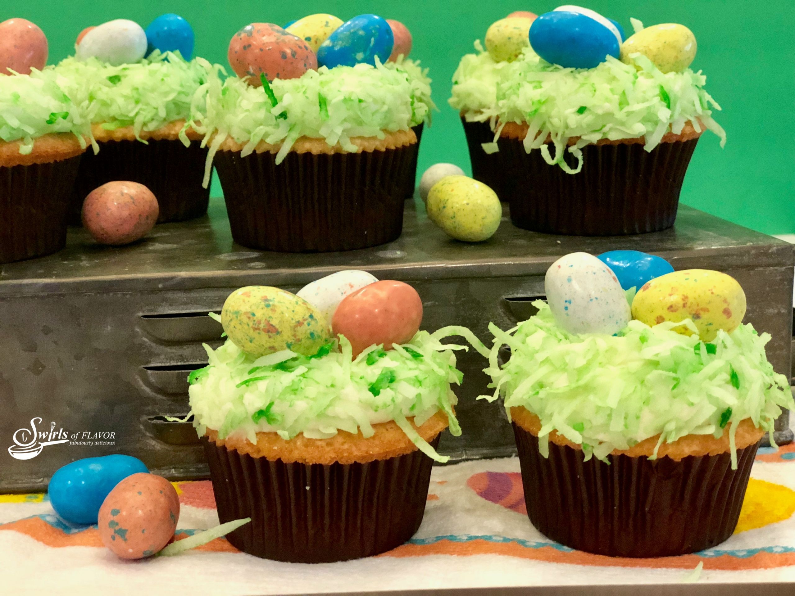 Cupcakes For Easter
 Easter Egg Coconut Cupcakes Swirls of Flavor