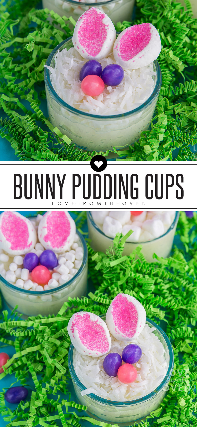 Cute Easter Desserts Recipes
 Easy Easter Bunny Pudding Cups A cute and easy Easter