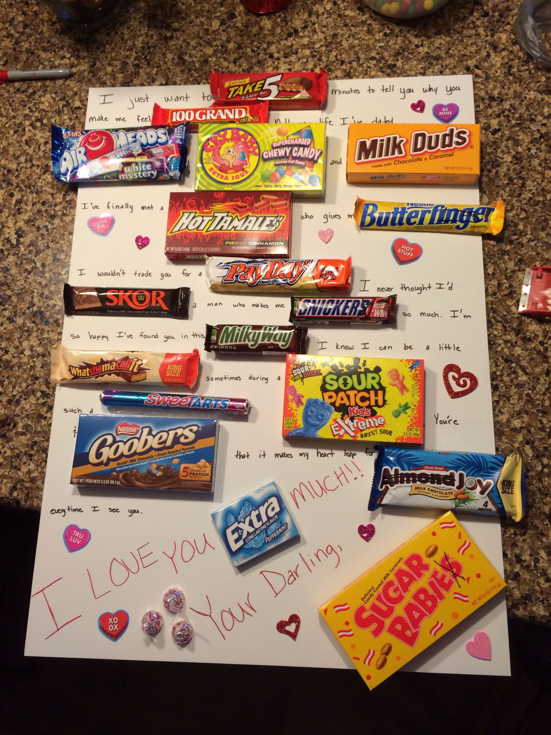 Cute Ideas For Valentines Day For Her
 A Cute valentines day candy card my friend had the idea to