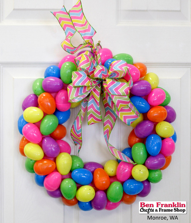 Diy Easter Egg Wreath
 Ben Franklin Crafts and Frame Shop Monroe WA Easy DIY
