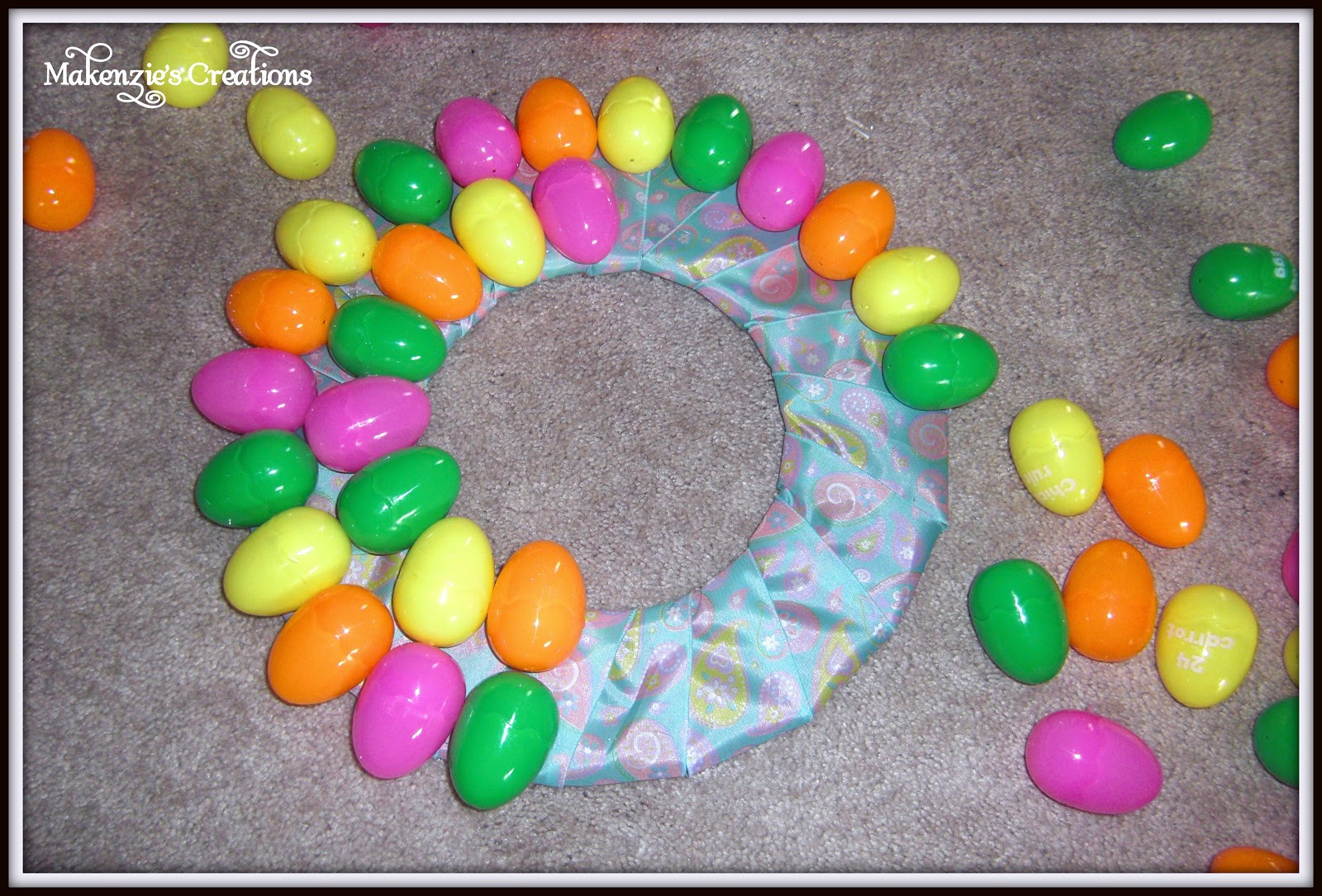 Diy Easter Egg Wreath
 Makenzie s Creations DIY Easter Egg Wreath