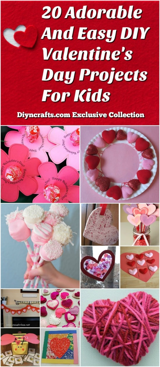 Diy Ideas For Valentines Day
 20 Adorable And Easy DIY Valentine s Day Projects For Kids