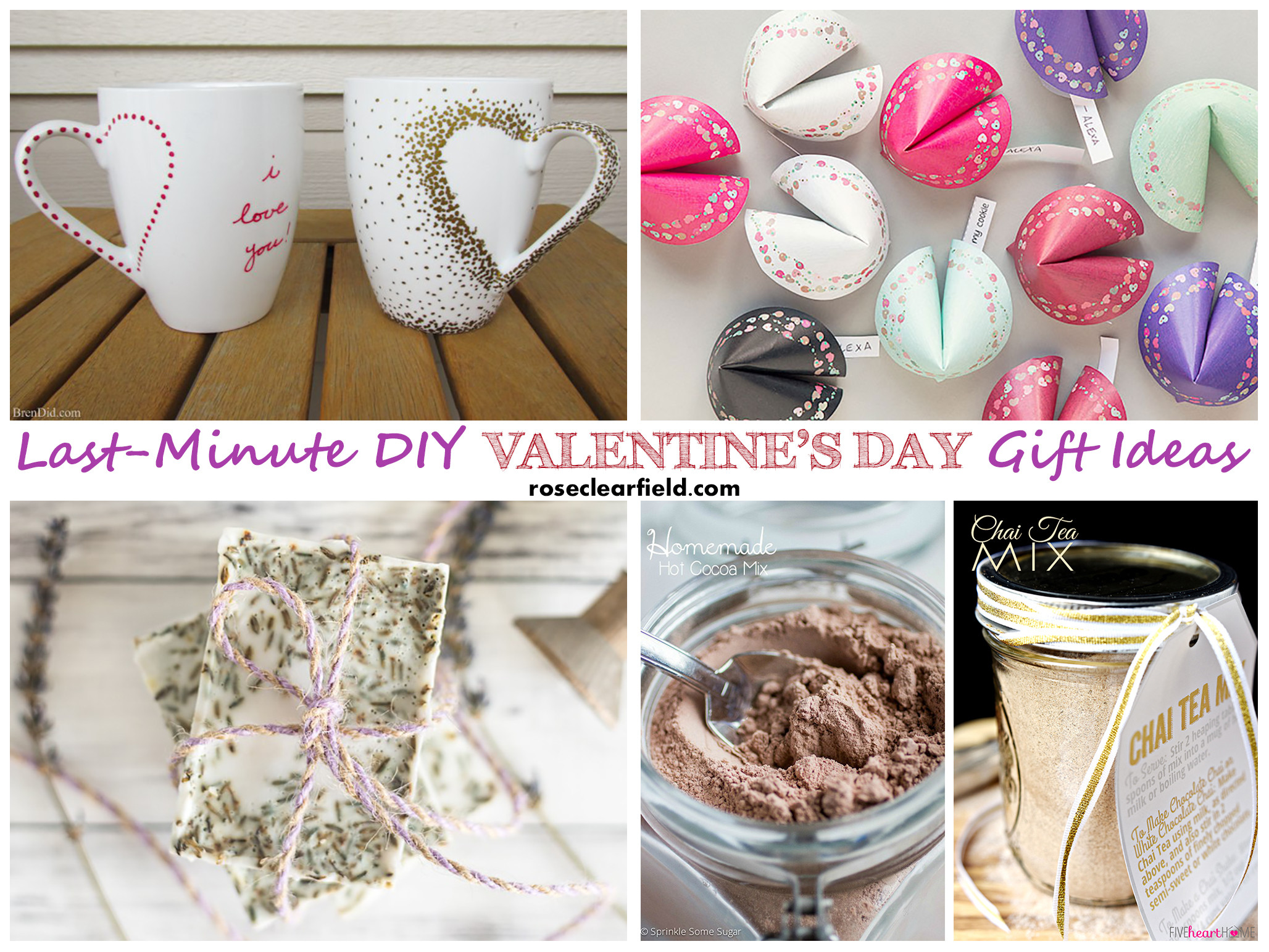 Diy Valentine'S Day Gift Ideas
 Last Minute DIY Valentine s Day Gift Ideas • Rose Clearfield