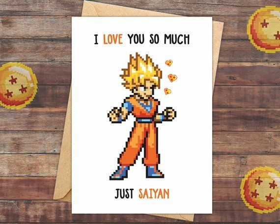 Dragon Ball Z Gift Ideas For Boyfriend
 Geeky Valentine s Day cards