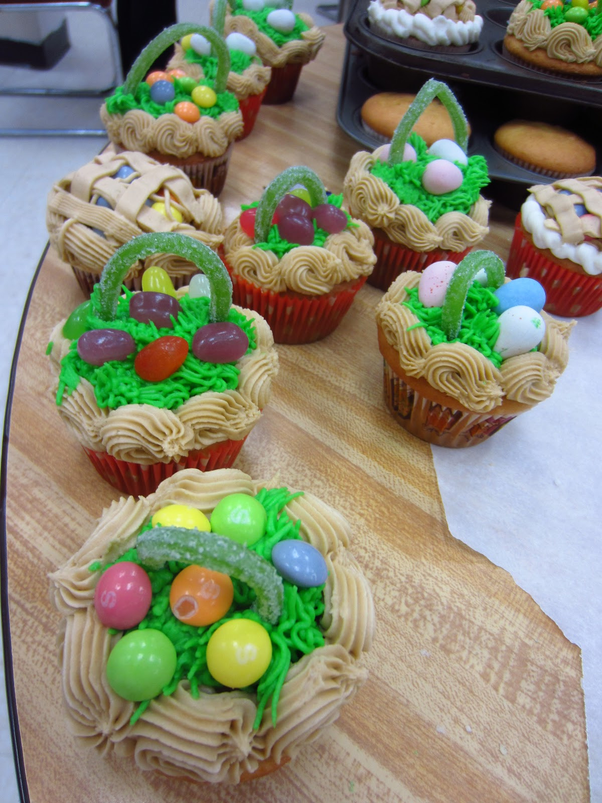 Easter Basket Cupcakes
 Lemanie s Randomness Easy Easter Basket Cupcakes =