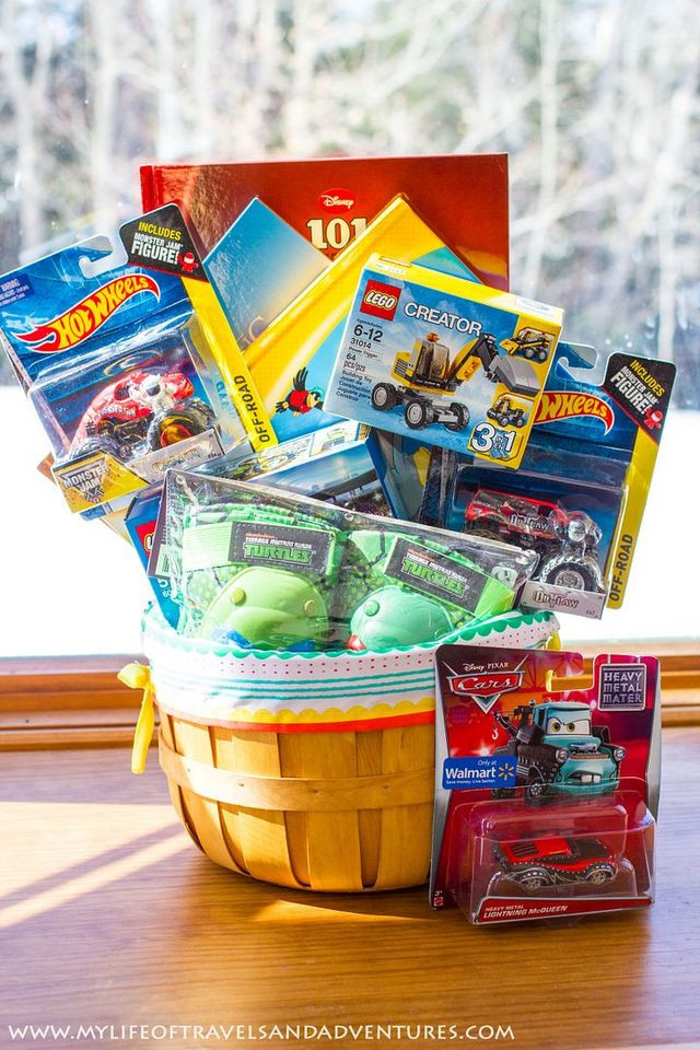 Easter Basket Ideas For 12 Year Old Boy
 My 3 Year Old Boy s Easter Basket with no candy