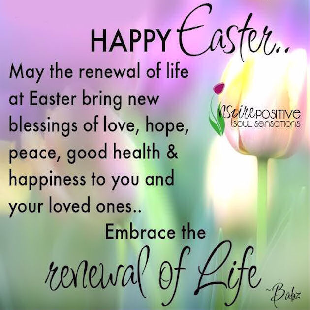 Easter Blessings Quotes
 Happy Easter May The Renewal Life At Easter Bring New