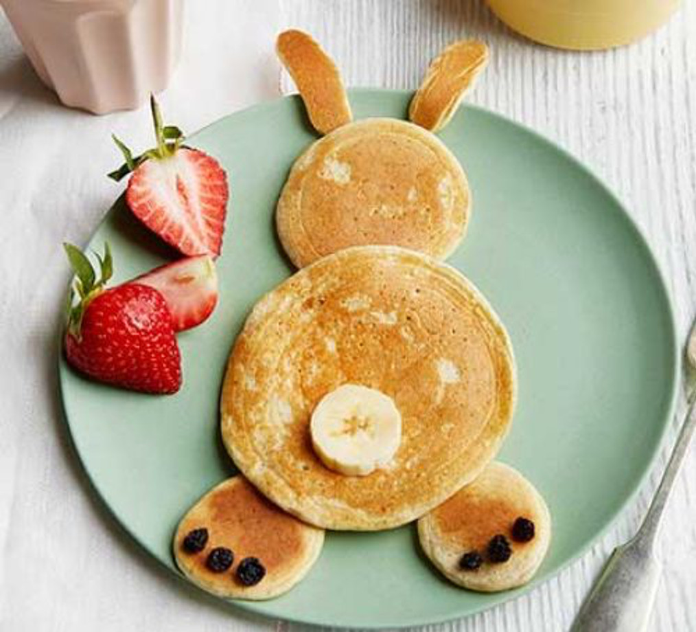 Easter Bunny Pancakes
 Healthy Easter Bunny Pancakes