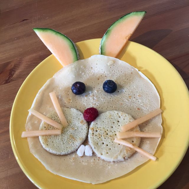Easter Bunny Pancakes
 Easy Easter Recipe Easter Bunny Pancakes