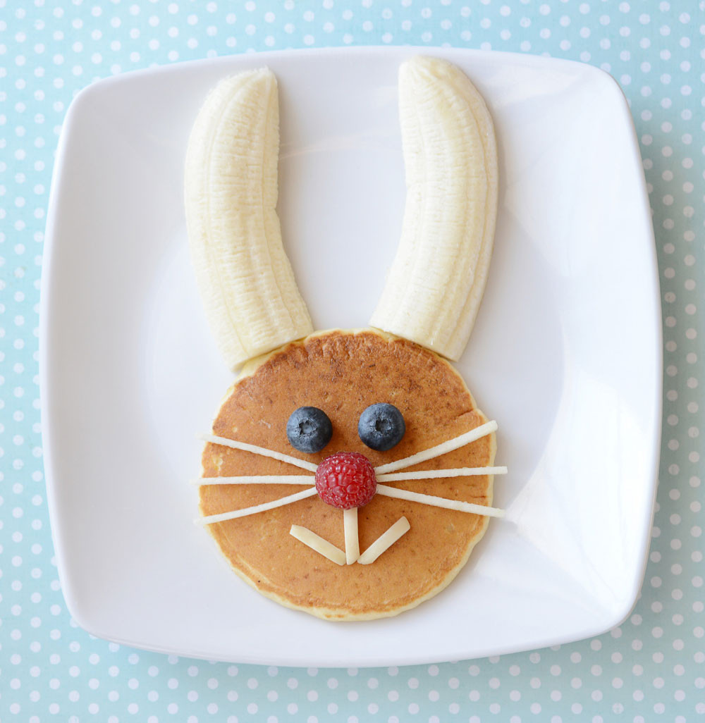Easter Bunny Pancakes
 DIY Easter Bunny Pancakes