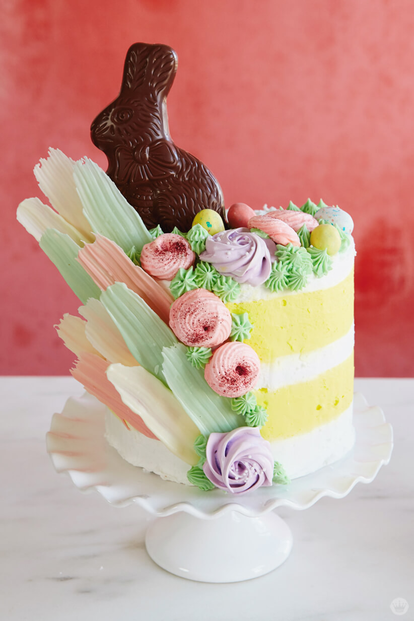 Easter Cake Ideas
 Over the top Easter cake ideas Bunnies brushstrokes