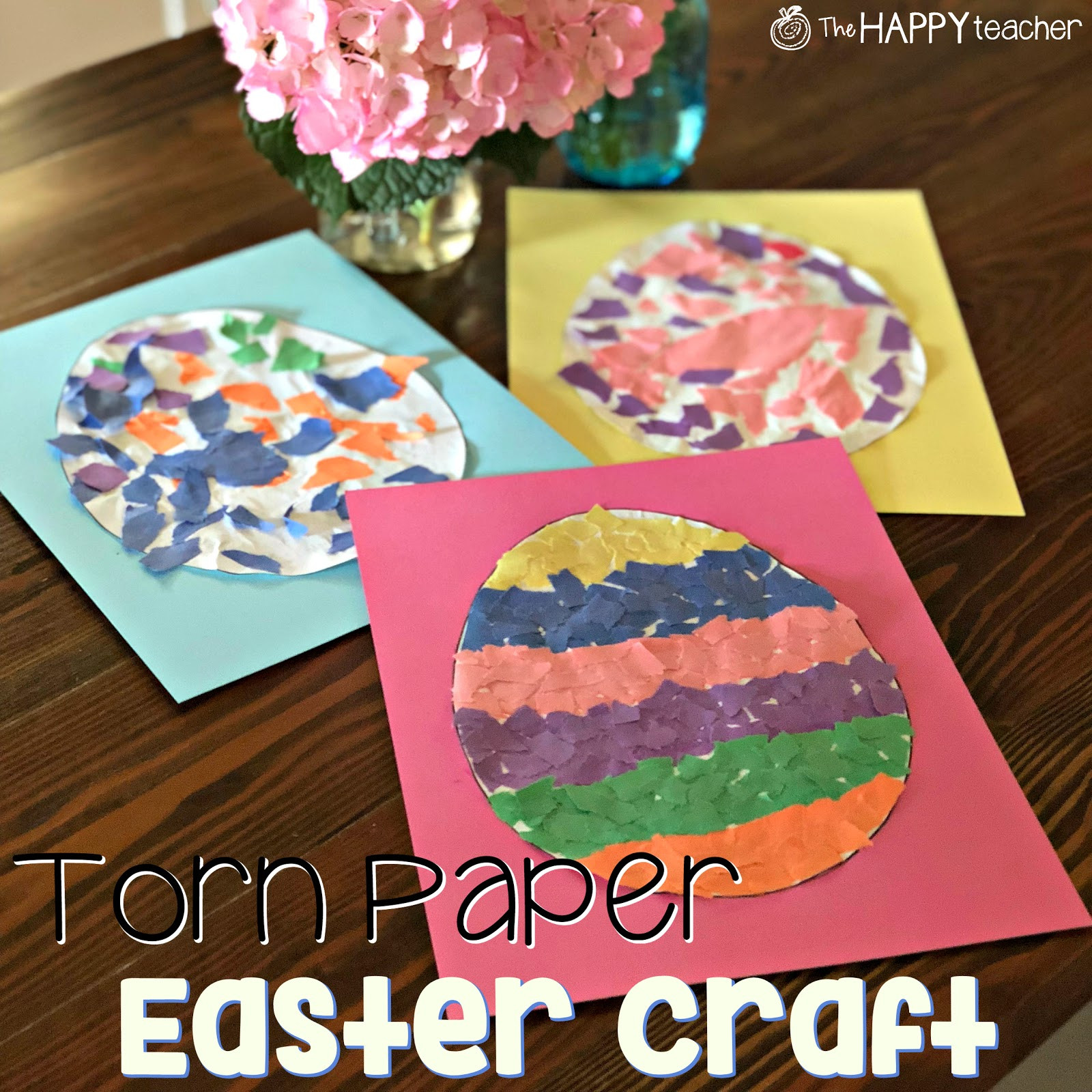 Easter Crafts For Elementary Students
 Easter Art Paper Torn Paper Easter Egg Craft