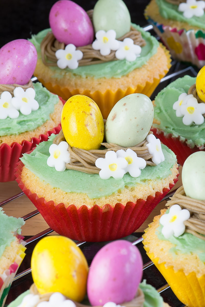 Easter Cupcakes Images
 Easter Nest Cupcakes