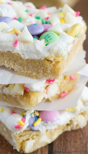 Easter Dessert Ideas Pinterest
 Spring Confetti Bars