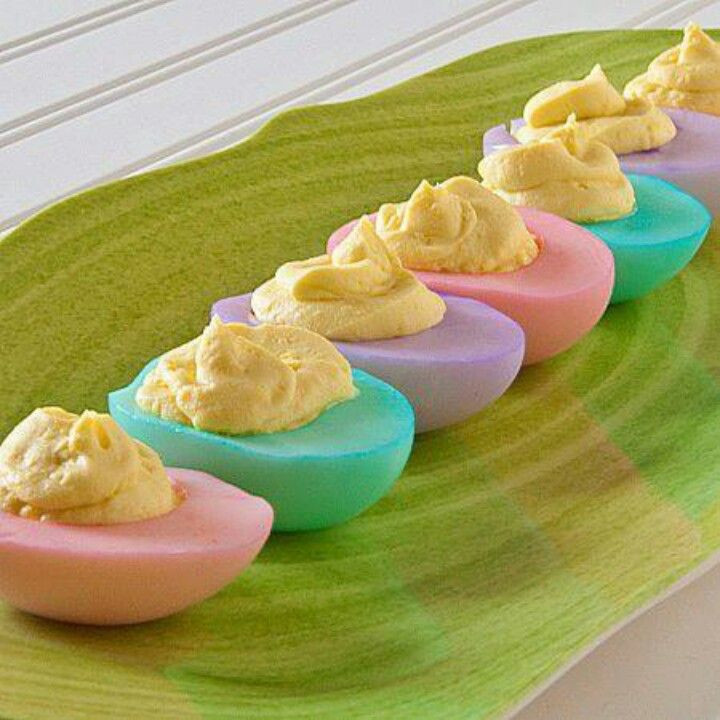 Easter Deviled Eggs
 Colored Deviled Eggs Recipe