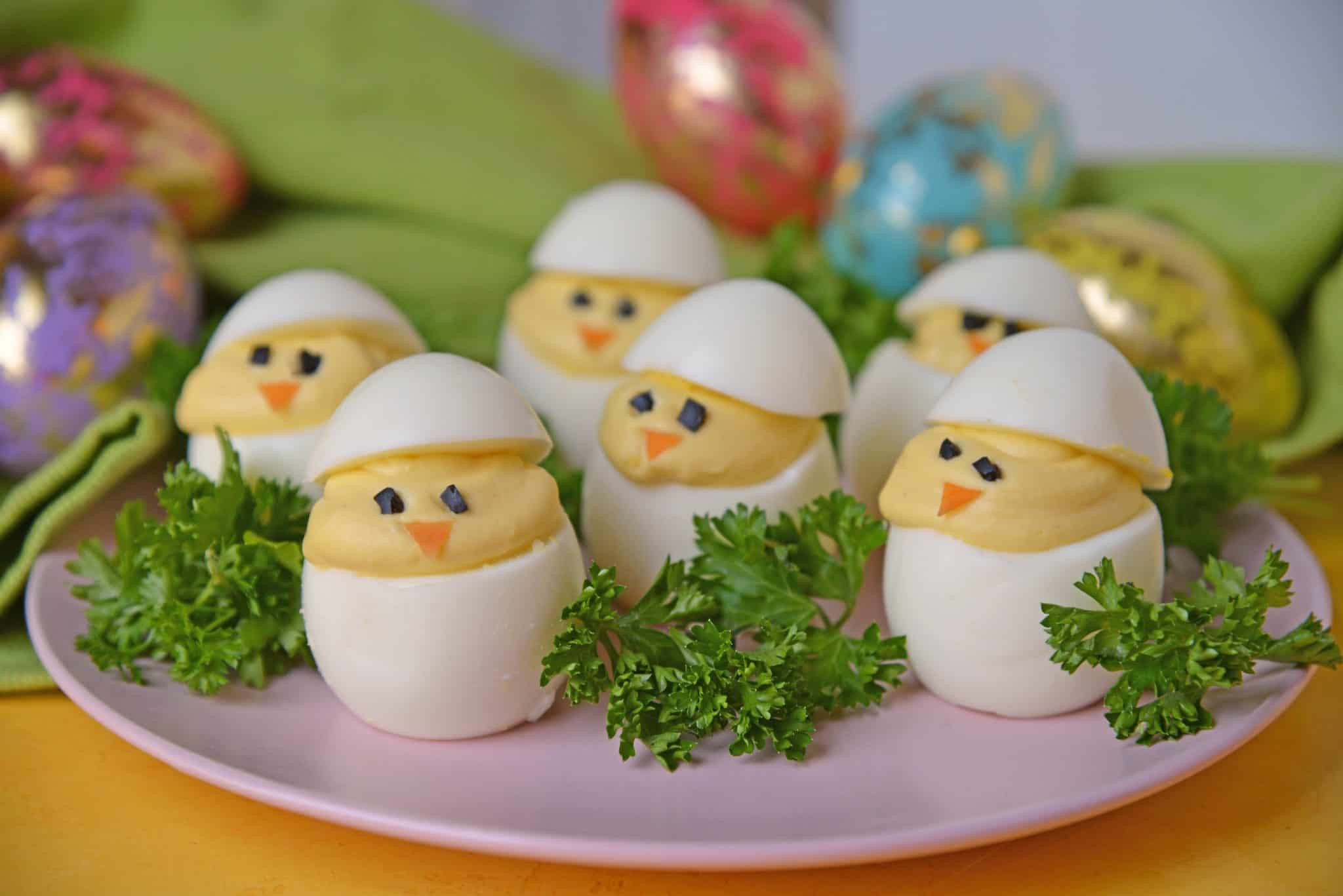 Easter Deviled Eggs
 Deviled Egg Chicks Classic Deviled Eggs for Easter