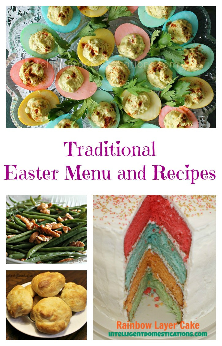 Easter Dinner Menu Traditional
 Easter Menu and Recipes