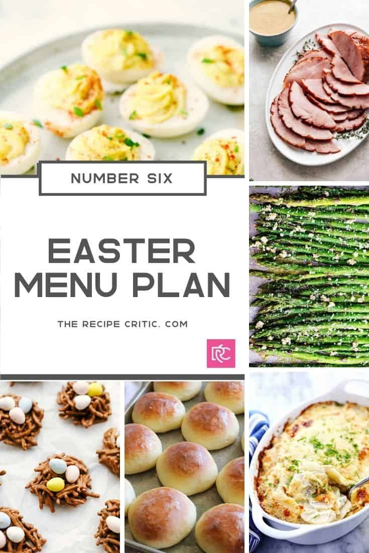 Easter Dinner Menu Traditional
 Easter Menu Plan Number 6 Recipes