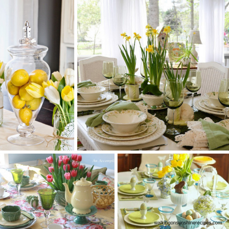 Easter Dinner Table Settings
 Easter Table Settings and Decorating Ideas