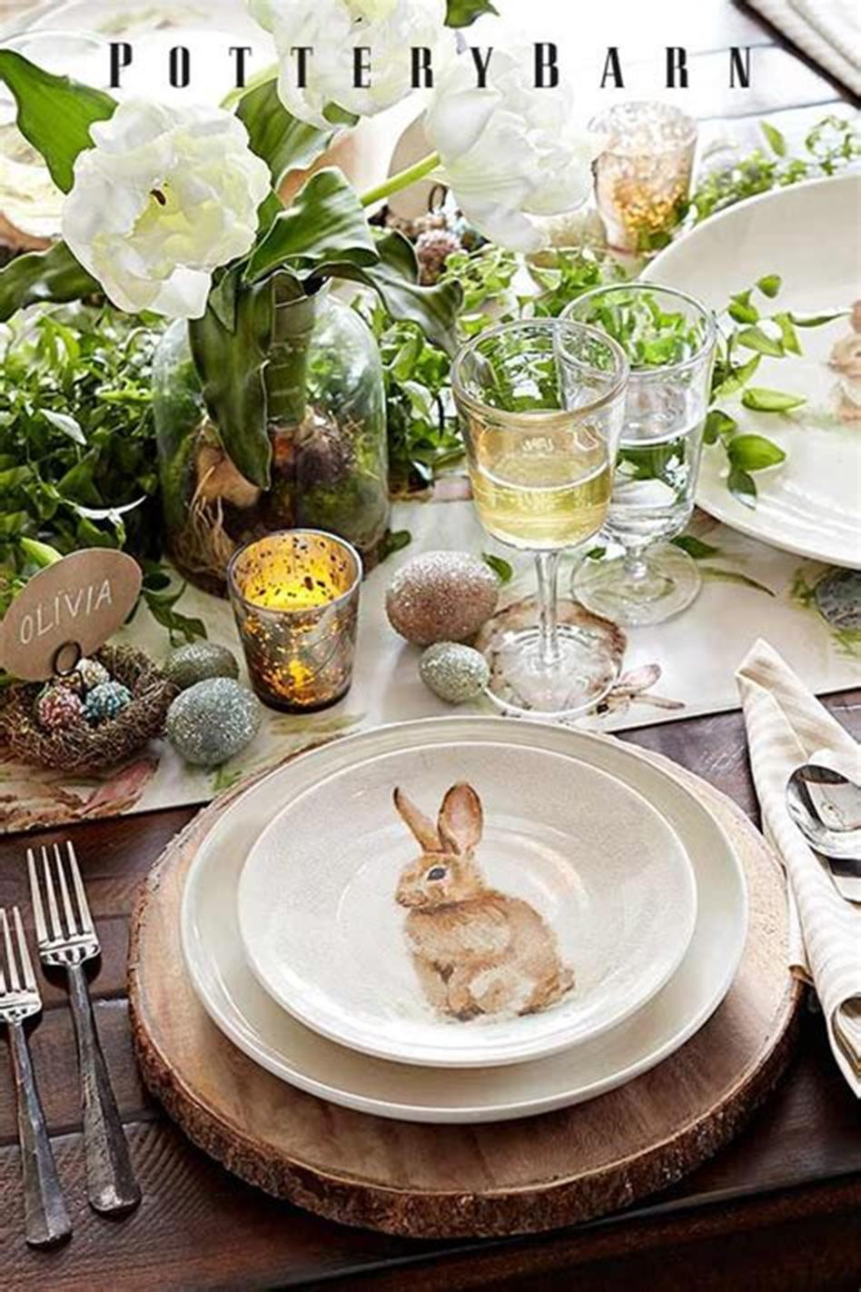 Easter Dinner Table Settings
 40 Beautiful DIY Easter Table Decorating Ideas for Spring